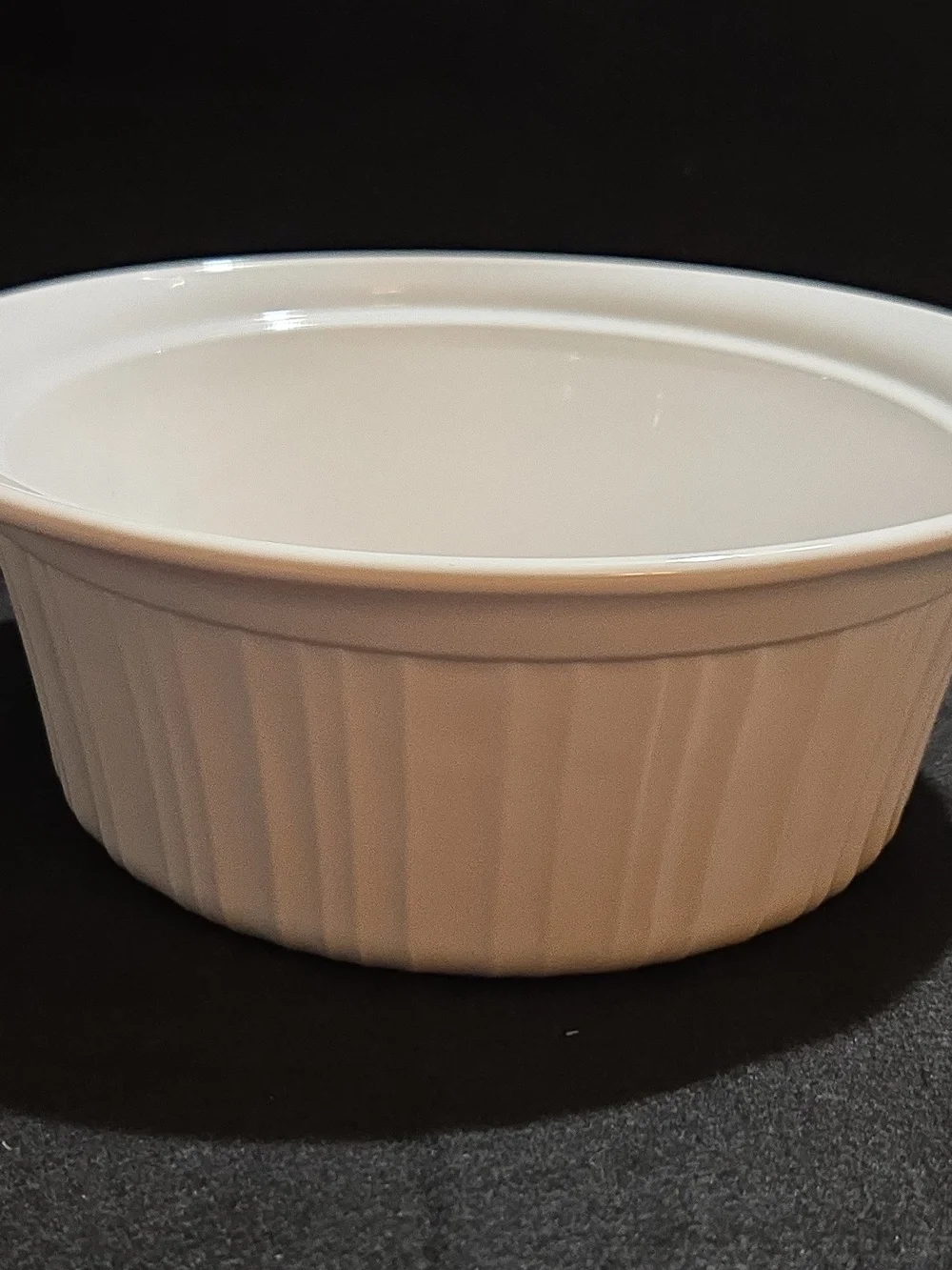 Corningware White Porcelain Casserole Dish And Quiche Dish